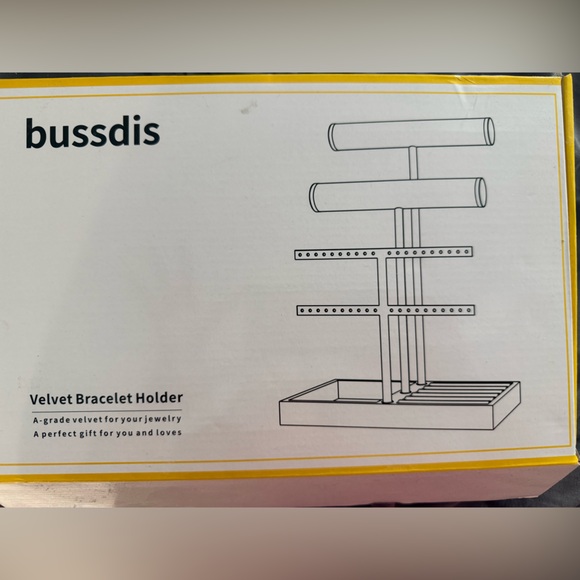 Bussdis Other - Gray Velvet Bracelet Holder Jewelry Organizer
